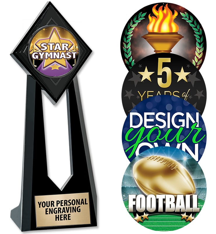 9" Paragon Onyx Icicle Insert Trophy