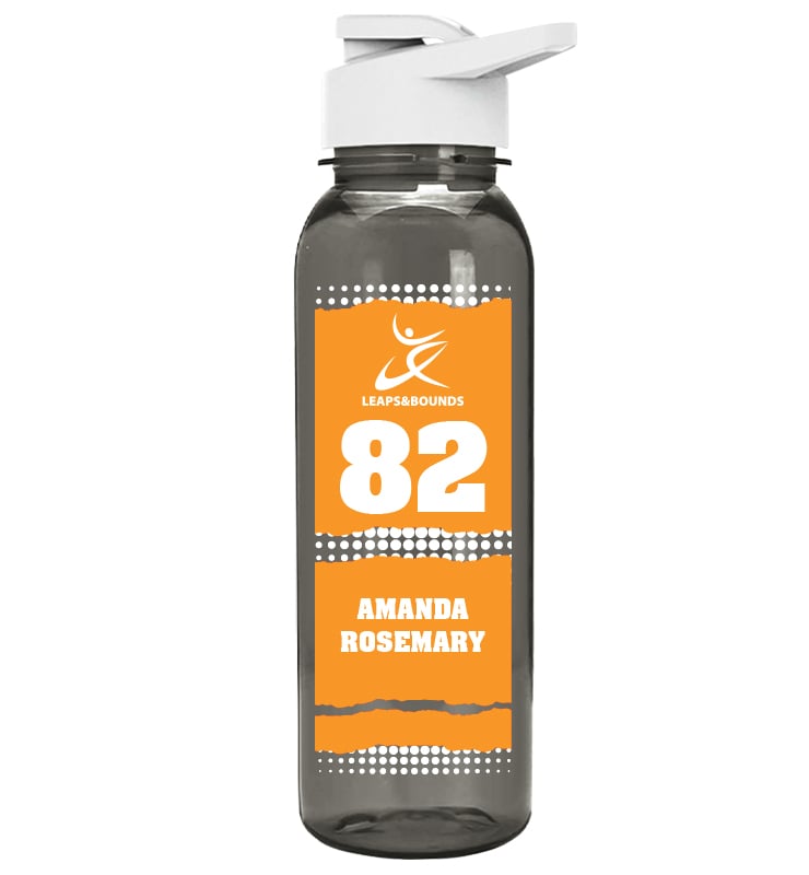 Gray School Spirit Water Bottle 24oz - Orange White