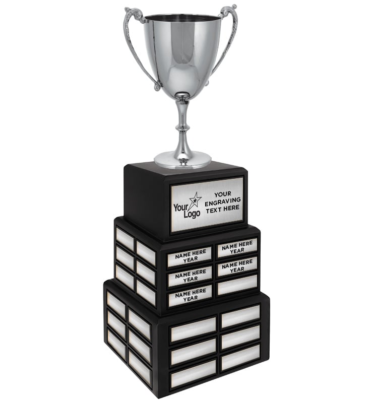 Silver Metal Virtue Cup Perpetual Trophy