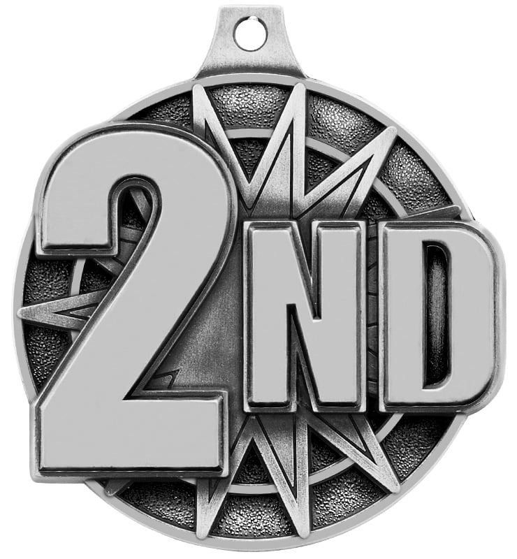 2" 2nd Place Medal