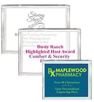 Horizontal Clear Acrylic Billboards