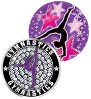 2" Gymnastics Stickers