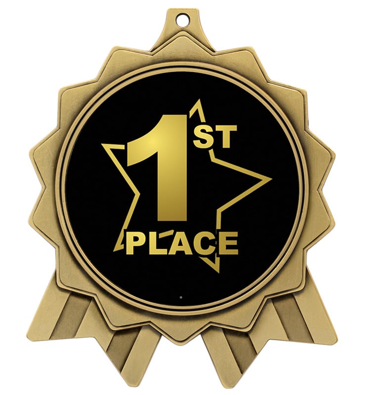 3" Rosette Insert Medals