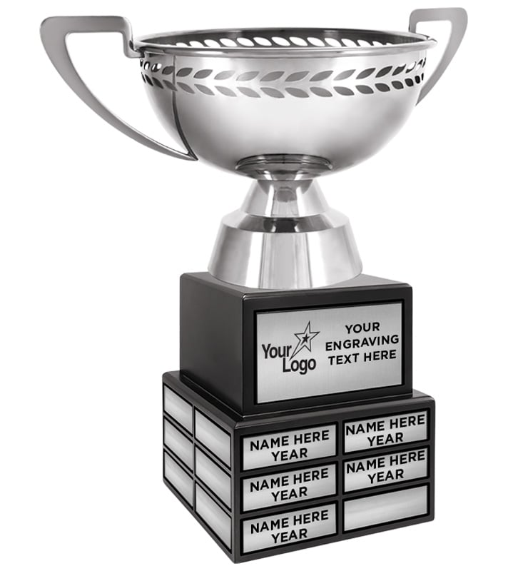 15" Elite Laurel Metal Cup Perpetual Trophy