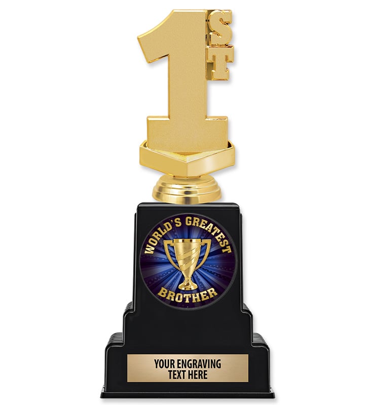 Vintage Black Base Insert Trophy