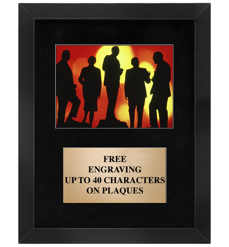 Black Corporate Photo Frame With Black Matting