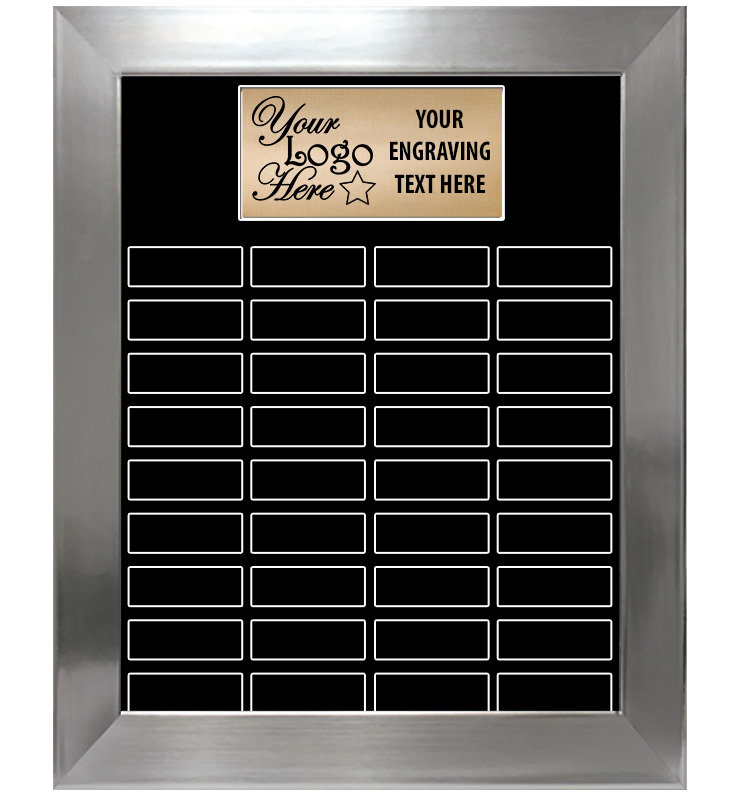 36 Plate Portrait Frame Perpetual Plaque