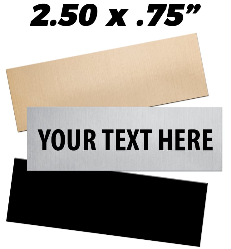 2.50"W x 0.75"H Engraving Plates
