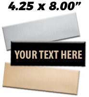 4.25"W x 8"H Engraving Plates