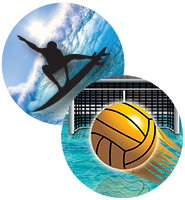 2" Water Sports Stickers