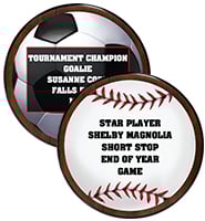 Round Wood Sport Plaque