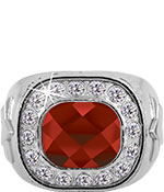 Ruby Gemstone Championship Crystal Ring