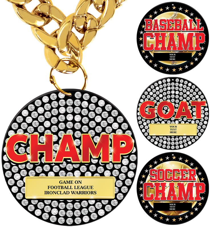 6" Baller Acrylic Medals