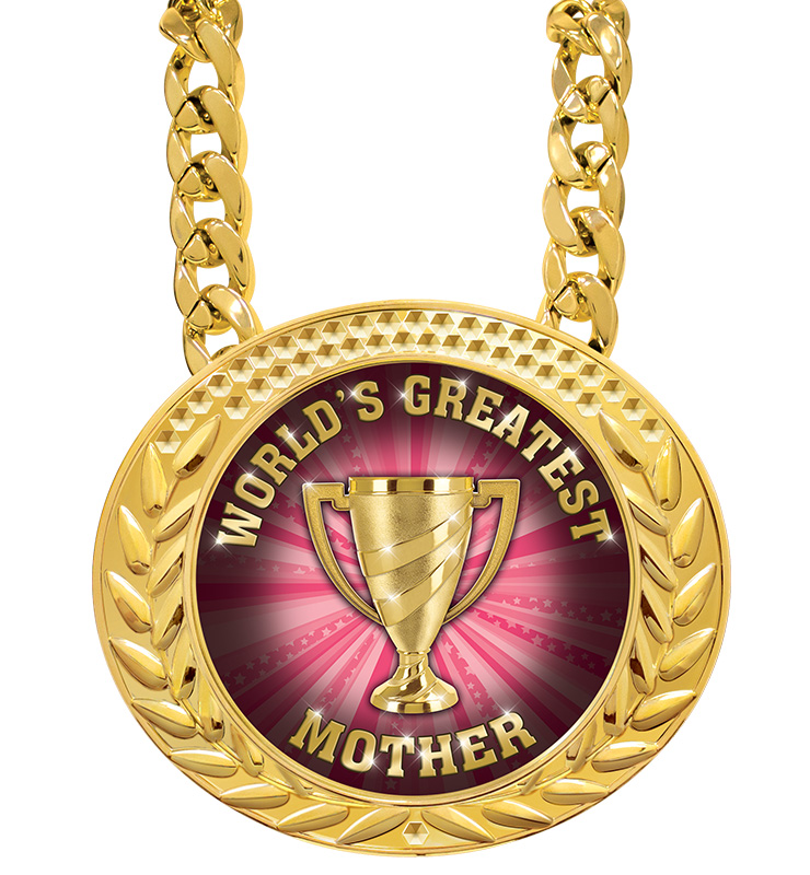 6" Famous World's Greatest Mother Insert Medals