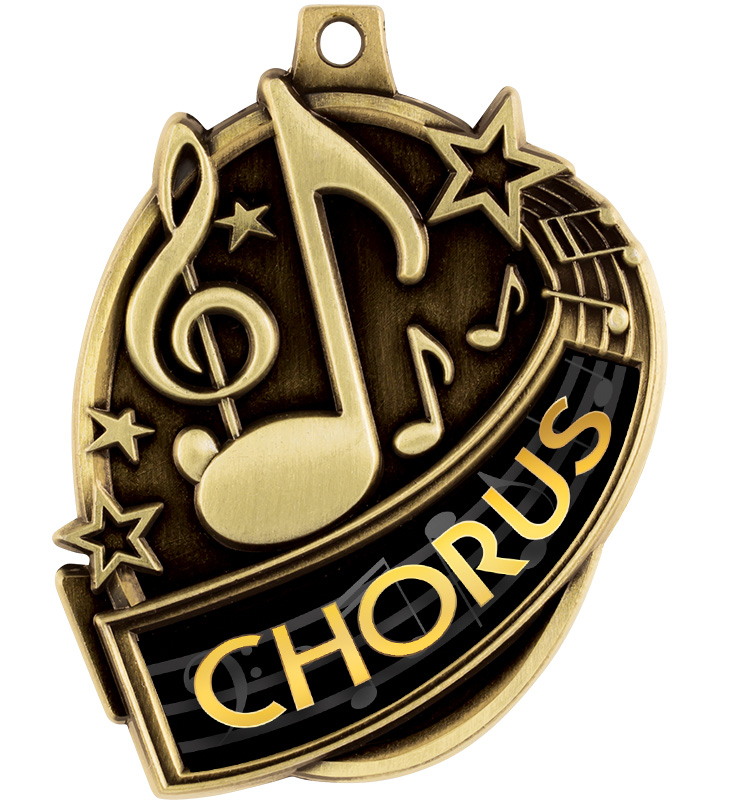 2 1/3" Kudos Chorus Medal