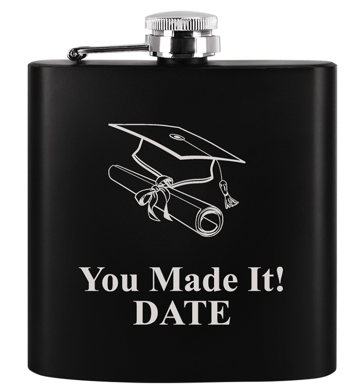 Black Stainless Steel Flask