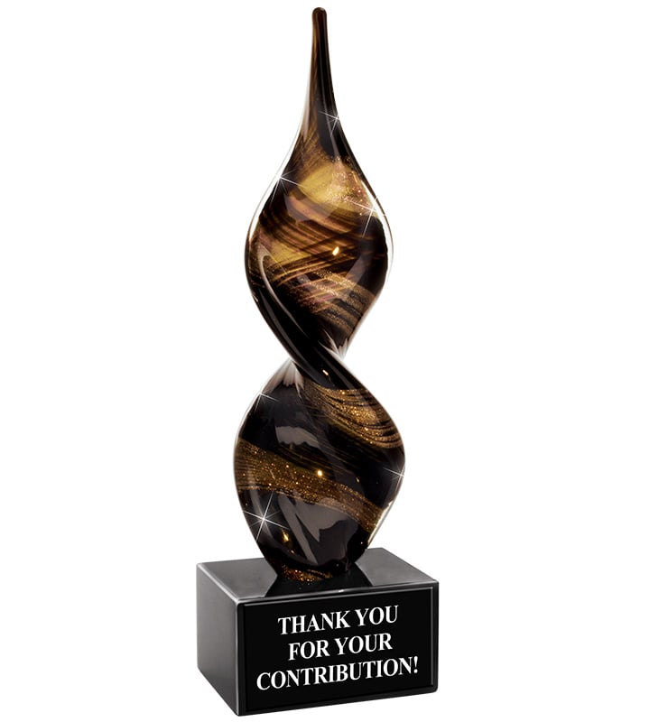 Glitter Spiral Crystal