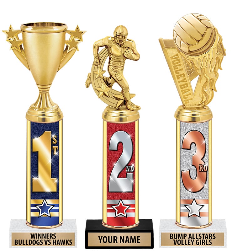 Ultimate 1st, 2nd, 3rd Place Trophies
