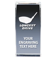 Golf Longest Drive 3D Laser Crystal