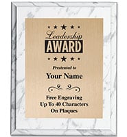 Metallix Logo Plaque With Gold Plate