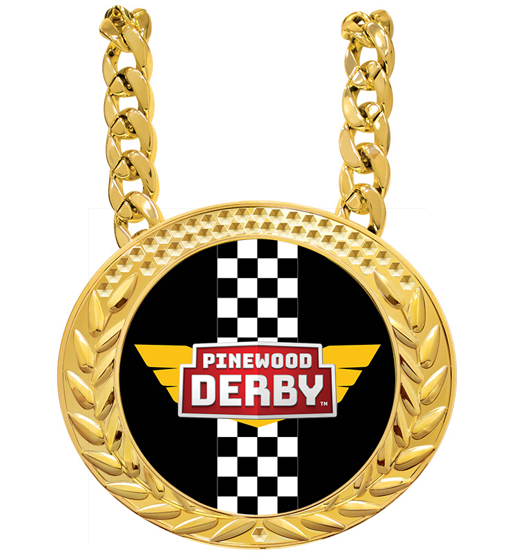 6" Pinewood Derby® Famous Medal
