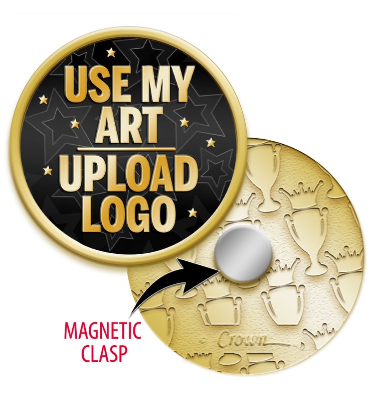 1" Insert Pin With Magnetic Clasp