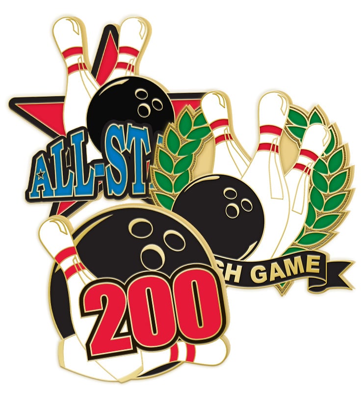 Bowling Enamel Pins