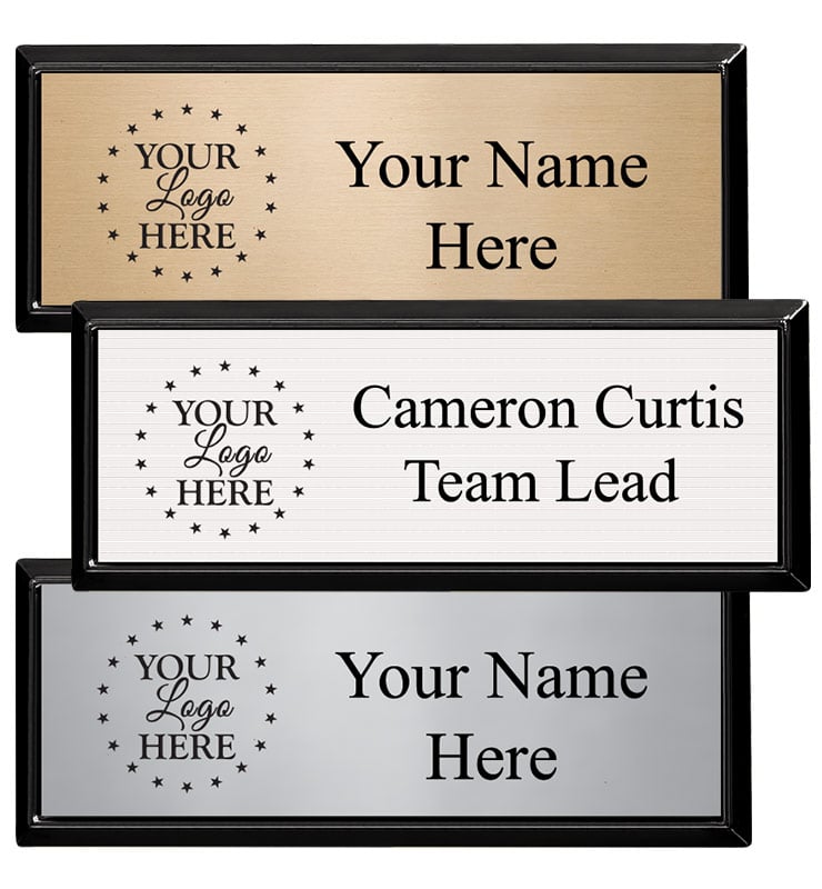 Small Rectangle Black Frame Badge&nbsp;