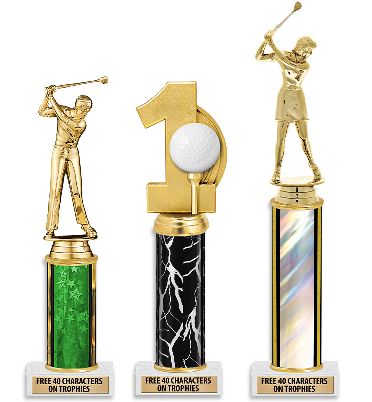 Classic Column Golf Trophy