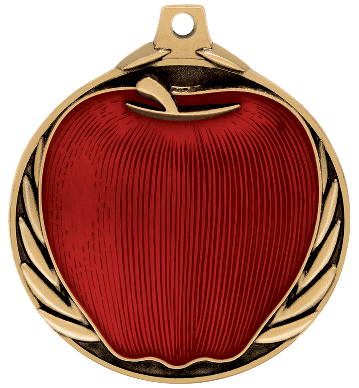 2" Scholastic Apple Medal