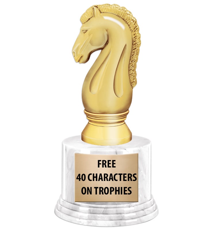 7" & 7 1/4" Deluxe Marble Finish Base Trophies