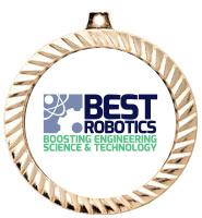 2 1/2" Diamond Cut Best Robotics Medals