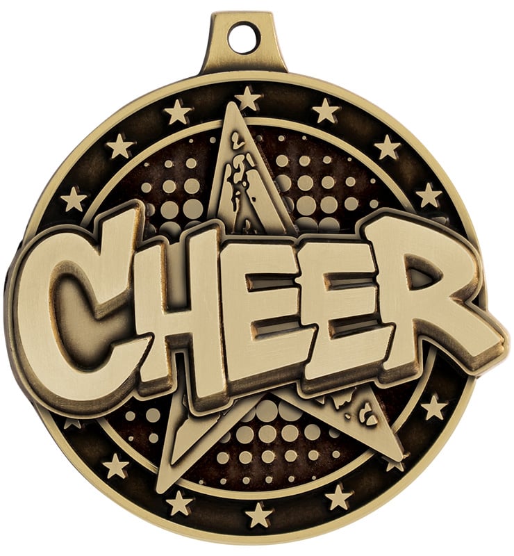 2" Cheer Star Medals