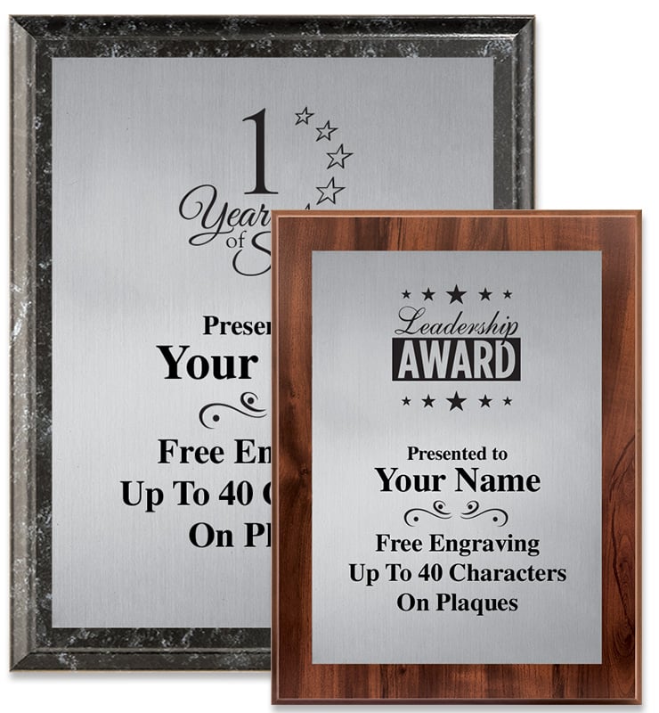 Silver Metallix Plaques