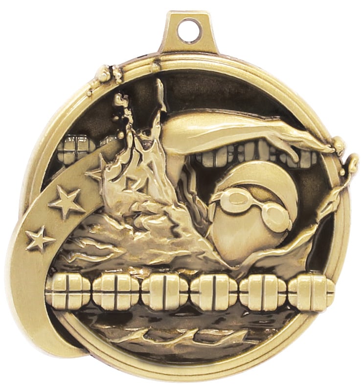 2" Kudos Swimming Medals