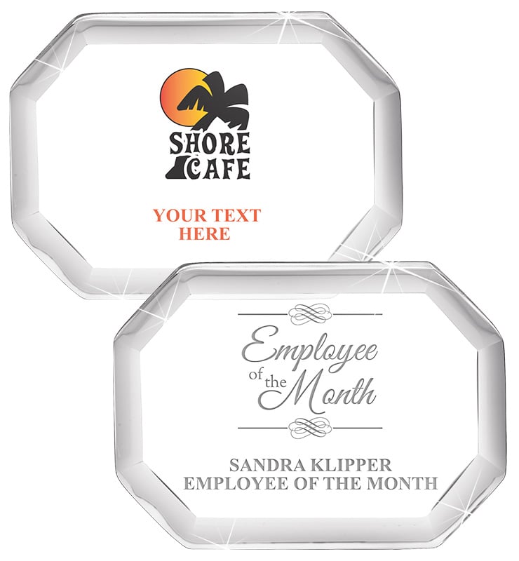 Acrylic Octagon Paperweight