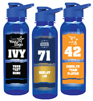 Blue School Spirit Water Bottle 24oz