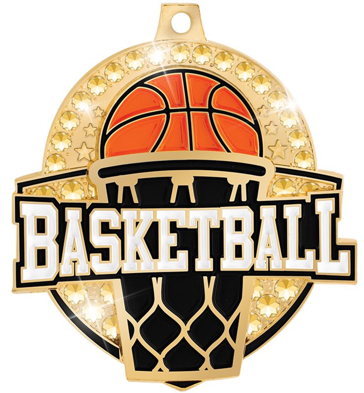 2 1/4" Royal Basketball Medals