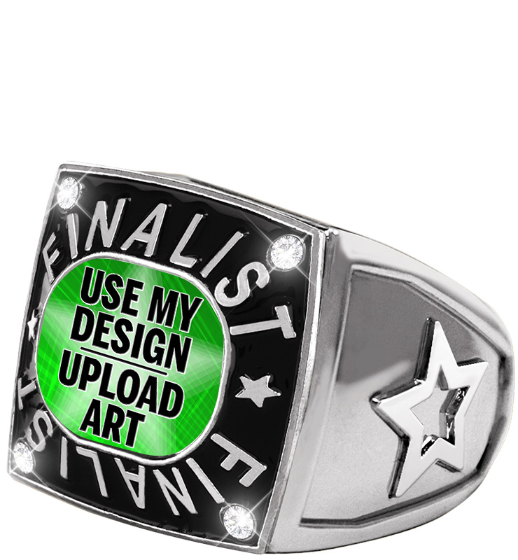 Custom Insert Silver Finalist 2.0 Ring