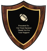 Walnut Shield Plaque