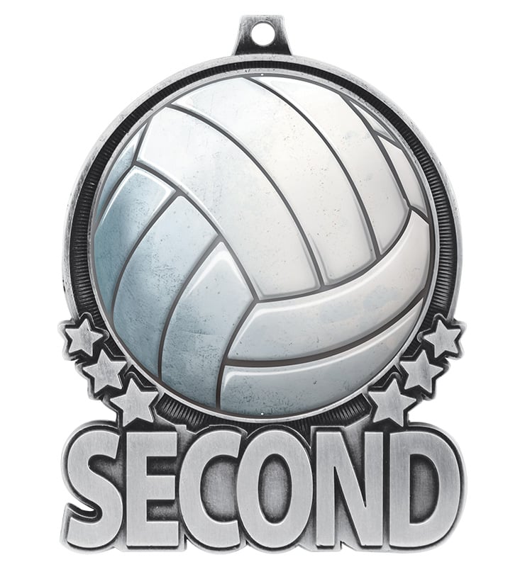 3" Second Place Double Action Medal