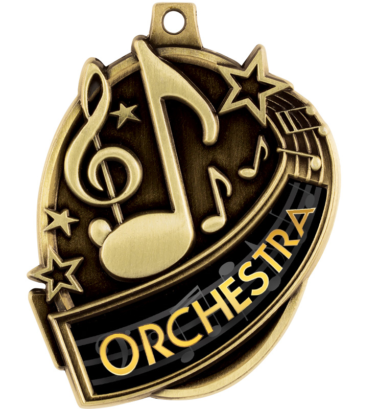 2 1/3" Kudos Orchestra Medal