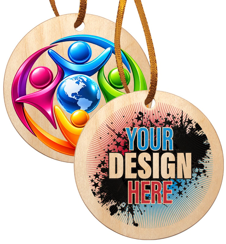 2 1/2" Custom Printz Wood Ornament&nbsp;