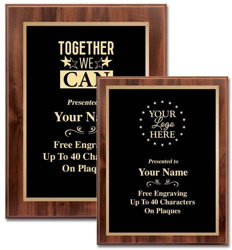 Classic Wood Vertical Plaques