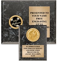 Black Insert Plaques