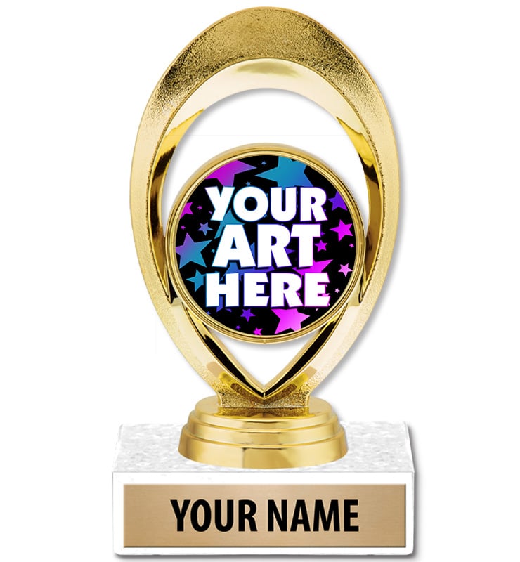 Gold Solstice Custom Insert Trophy