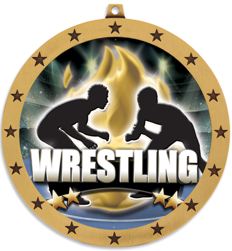 4" Colossal Wrestling Medals