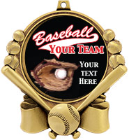 3" Baseball Double Action 2.0 Medals
