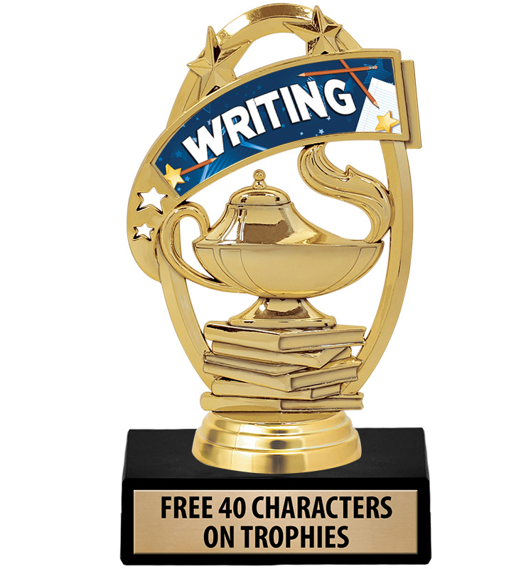 Kudos Writing Banner Trophy