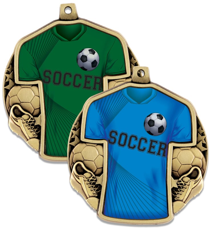 2 1/2" Soccer Jersey Front Insert Medals